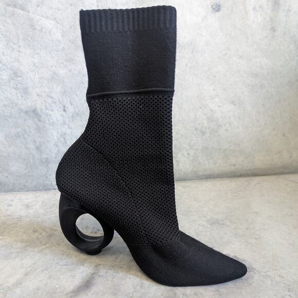 Burberry Kimberly Sculpt-Heel Sock Bootie in Black, Size 36 - Picture 5 of 14